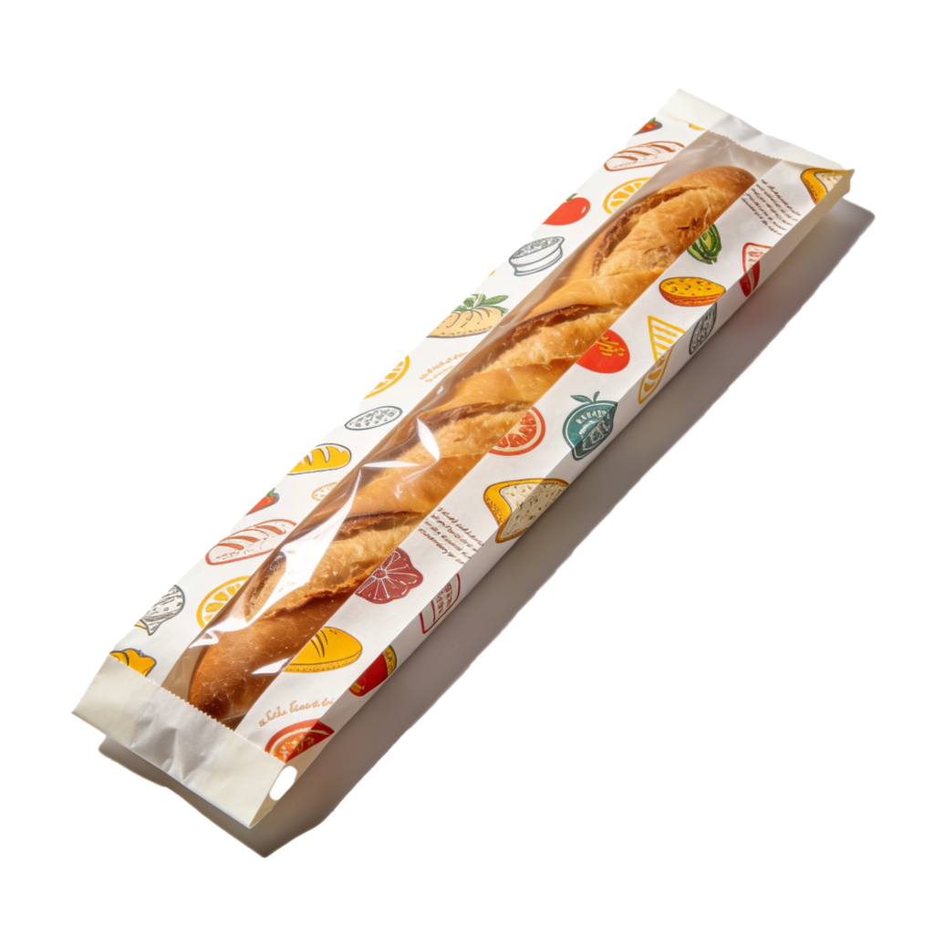 Bread and loaf bags for bakery staples and daily retail sales