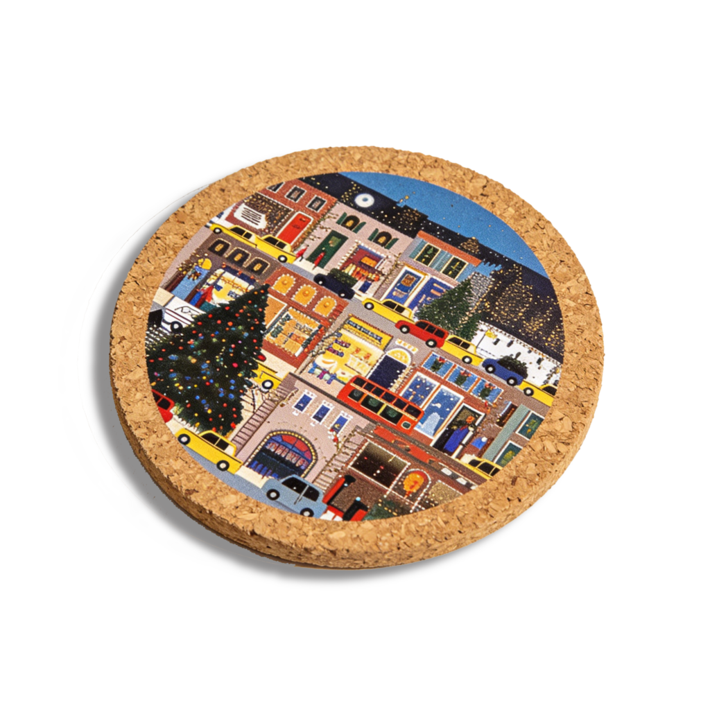 Coasters for branded beverage presentation and promotional packaging use