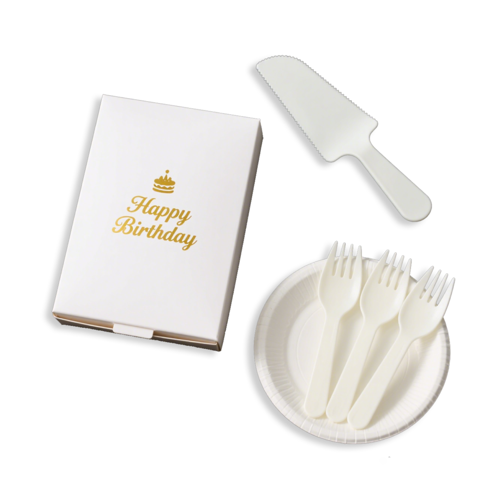 Dessert cutlery packs for takeaway cakes pastries and dessert service