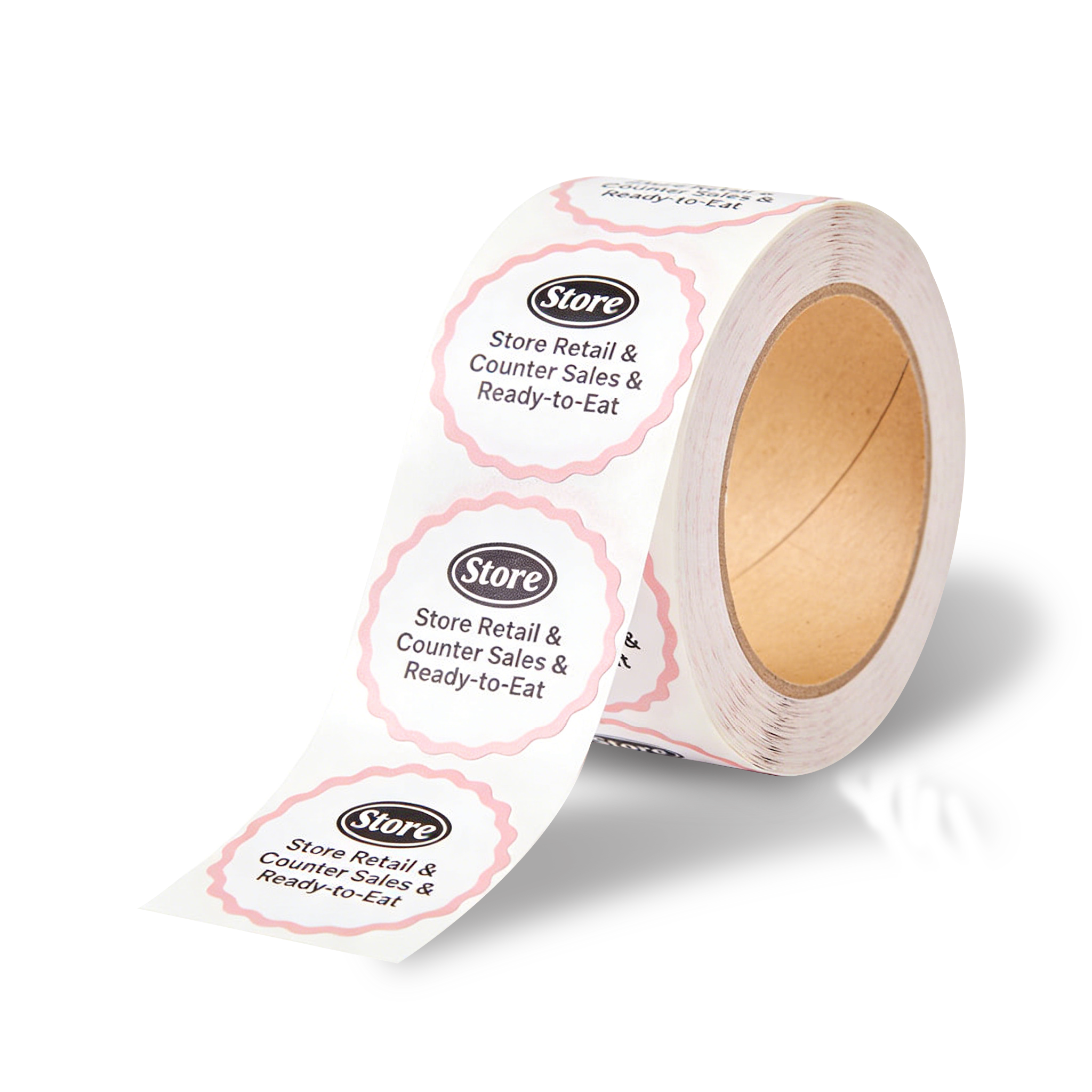 Product information label for name flavor size and packaging details