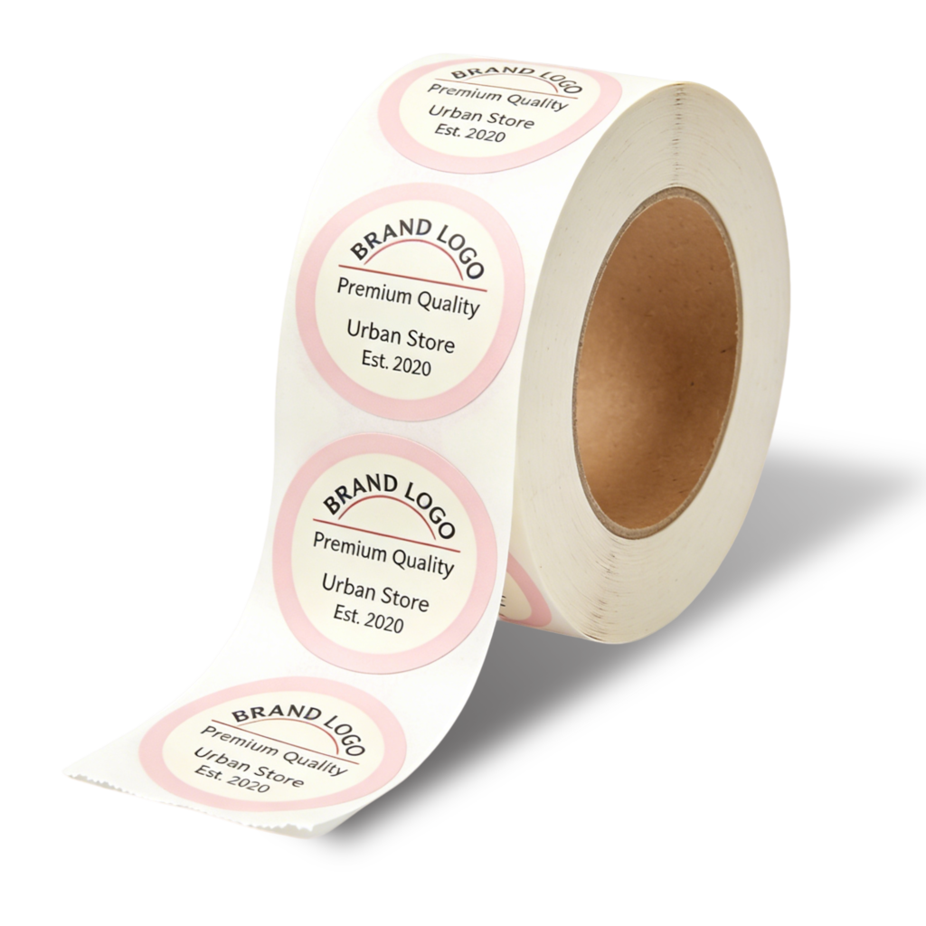 Sealing labels for bakery boxes takeaway bags and retail packaging