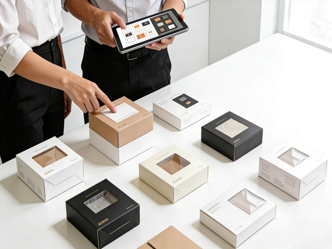 Custom packaging development based on size branding and presentation needs