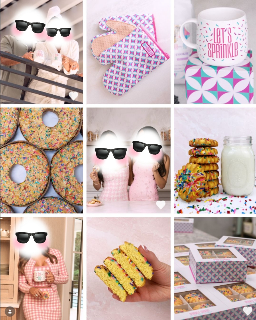 Custom cookie packaging with branded extras for direct-to-consumer sales