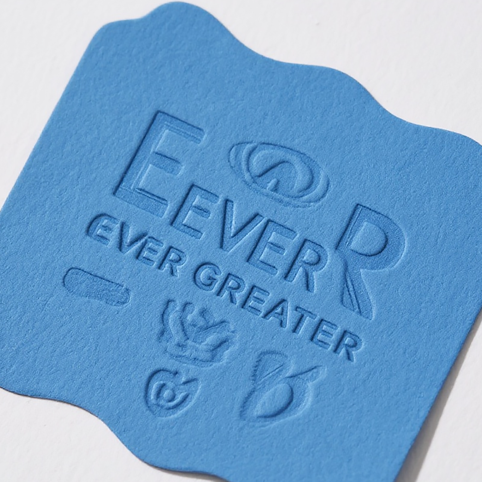 Paper embossing finish for custom cake boxes